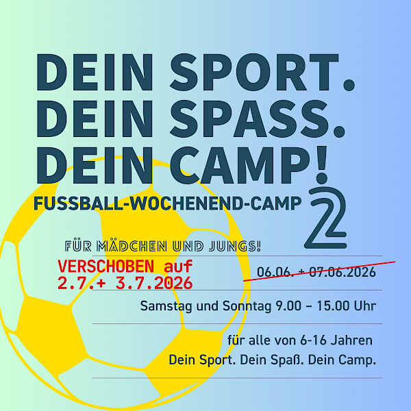 2-Tages-Fußballcamp Juli 2026 2-Tages-Fußballcamp Juli 2026