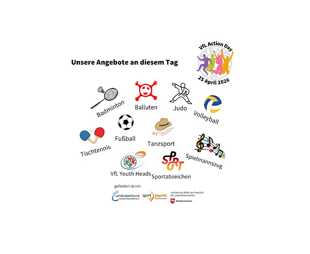 alle Angebote an dem Tag werden als kleine Sport-Figuren gezeigt mit der Sportart im Text darunter