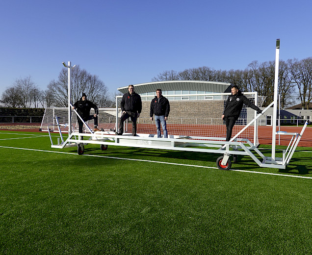 Transportwagen für Wettkampftore, VfL Sittensen, Spende, PoortBau